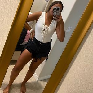 Pretty Little Thing white bodysuit